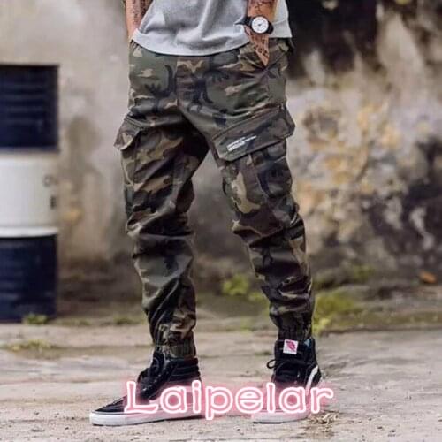 European American Fashion Streetwear Mens Jeans Jogger Pants Youth Fashion Summer Ankle Banded Pants Brand Boot Cut Jeans Pants