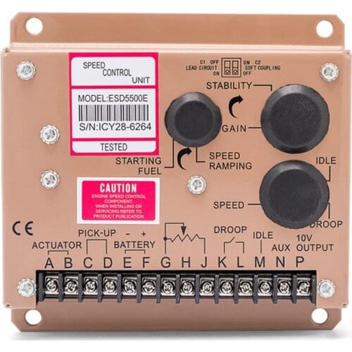 Hot Sale ESD5500E Generator Controller Module 5500E Electric Speed Governor 12v 24v DC Motor Control Diesel Engine Part