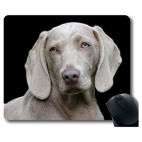Lovely Pug Dog Gaming Mouse Pad,Dog Weimaraner Pet Canine Portrait,dogs mouse mat