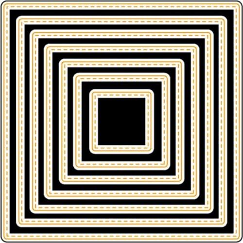 Square Background Dies Craft Die Metal Cutting Dies Cut For DIY Paper Card Making Scrapbooking