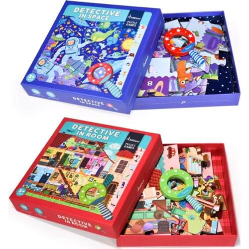 MiDeer 42pcs Puzzles Jigsaw Puzzle Educational Toys Puzzle Box Paper Learning Toys for Children Toys for Children Gifts 3Y