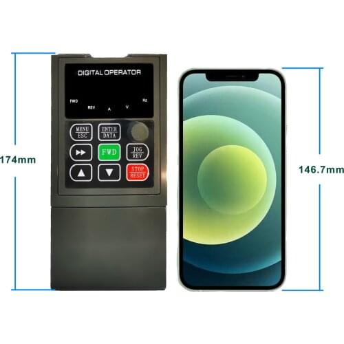 Mini three-phase frequency inverter / portable vector control