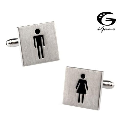 IGame Fashion Cuff Links Black Color Novelty Men&Lady Design Copper Material Cufflinks Wholesale Free Shipping