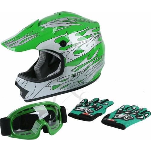 Motorcycle DOT Youth Kids Children Cycling Full Face Bike Helmets Offroad Dirt Bike ATV Outdoorsport Sports Safety Equipment