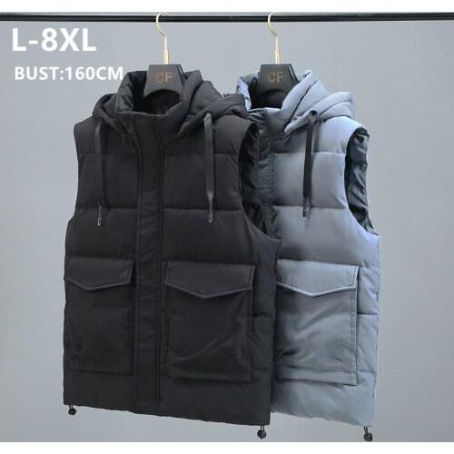 Men Vests Winter Sleeveless Jacket Cargo Man Hoodies Thick Camouflage Mens Clothing Plus Size 6XL 7XL 8XL 9XL Mens Waistcoat