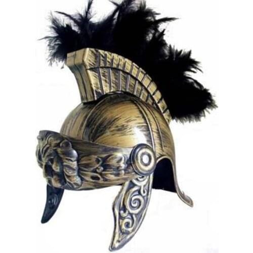 Adults Plastic Cosplay Masquerade Roman hat Helmet for Adult masquerade helmet cap spartan warrior hat funny cap