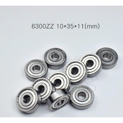 6300ZZ 10*35*11(mm) 1Piece bearings 6300 6300Z 6300ZZ chrome steel deep groove bearing