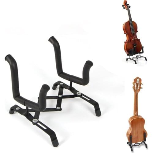 Professional Portable Folding Violin Stand Musical Instrument Fiddle Floor Holder Rack Violins Guitar Accessories