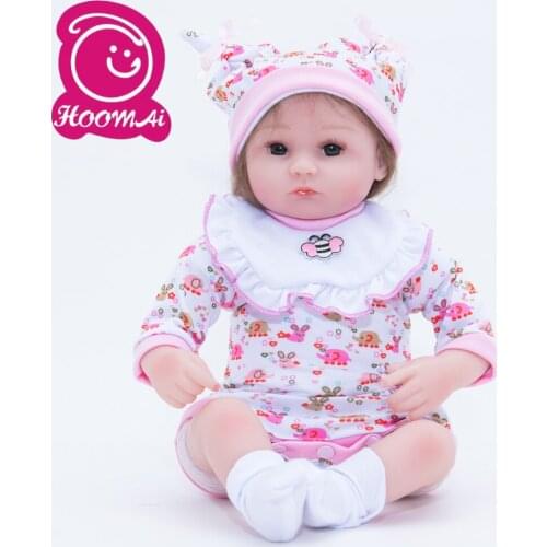 Lifelike Rooted Mohair Reborn Baby Dolls 45CM Soft Silicone Real Bebe Doll Baby 18" Toy Kid Birthday Gifts Toys for Children