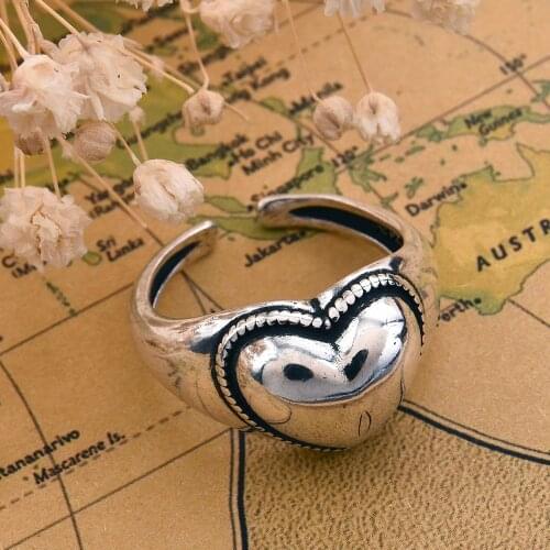 Vintage Heart Solitaire Chain Ring with Geometry Shape Goth Cubic Zirconia Prong Setting Wedding Gift Fine Rings for Women Girls