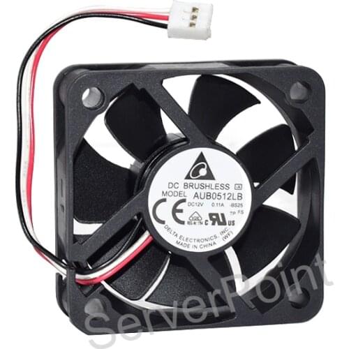Tested Well AUB0512LB Cooling Fan DC12V 0.11A Three Pins