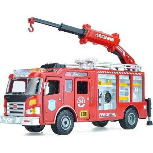 High quality 1:50 rescue fire truck alloy model,simulation die casting engineering model,children fun toy gift,free shipping