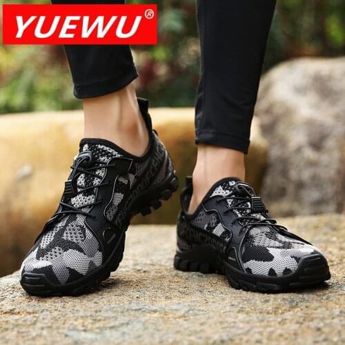 YUEWU Summer Outdoor Hiking Hollow Out Casual Shoes Antiskid And Wear Resistant Available In Nine Colors