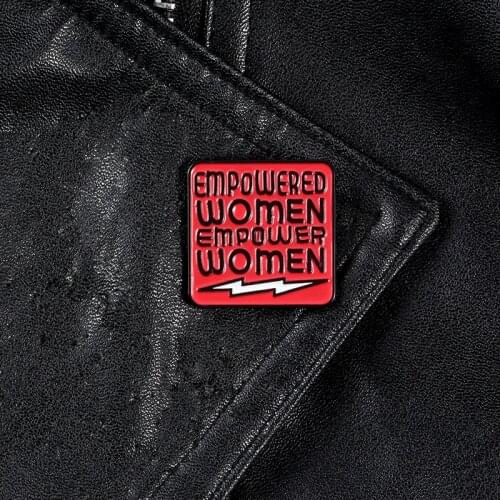 Empowered Women Lightning Personality Punk Pin Brooch Badge Pin Lapel Pin Cowboy Clothes Bag Hat Jewelry Gift For Women