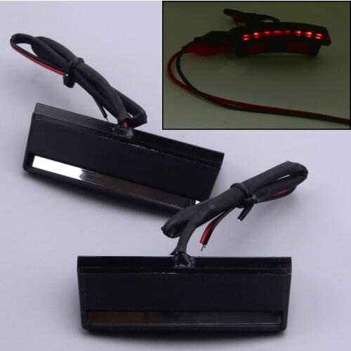 1 Pair Motorcycle Front Left & Right Turn Signal LED Side Mirror Light Fit for Honda Goldwing GL1800