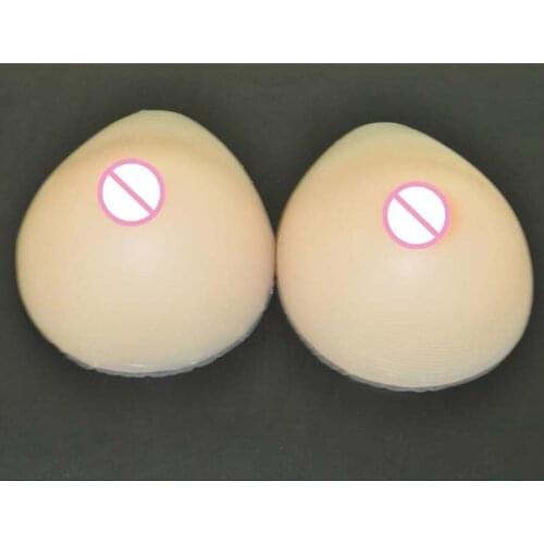 1 pair 1000g 36D Cup Fake silicon breast cancer Artificial Boobs Tits for vagina transgender Bra pads mastectomy peitos