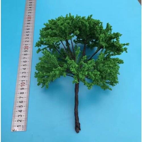 1pcs H 25cm Scale Model Tree Wire Middle Green Tree For Train Layout
