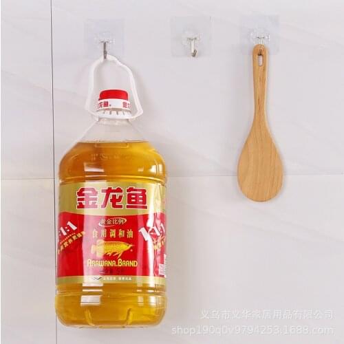 10Pcs Transparent Hanger Hooks Adhesive Door Wall Suction Cup Heavy Load Rack Cup Sucker for Kitchen Bathroom