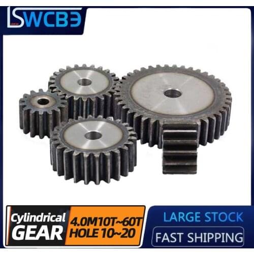 4 mold spur gears 10 teeth to 60 teeth spot factory direct sales 45# steel tooth surface quenched spur gear