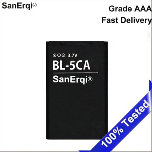 10pcs BL-5CA BL5CA Phone Battery For Nokia 1110 1111 1112 1200 2310 5130XM 7600 N70 E60 5030 C2-00 C2-01 X2-01
