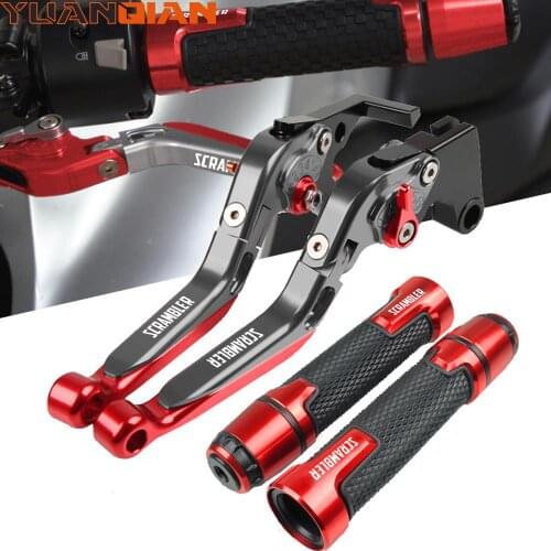 Motorcycle Accessories Adjustable CNC Brake Clutch Lever 22MM Handlebar Grip For Ducati SCRAMBLER FULL THROTTLE 2019 2020 2021