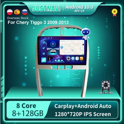 Newest Android 10.0 Car Radio For Chery Tiggo 4X 5X 2017 2018 GPS Stereo Auto Player Carplay 6G 128G DSP 1280*720P No DVD 10"