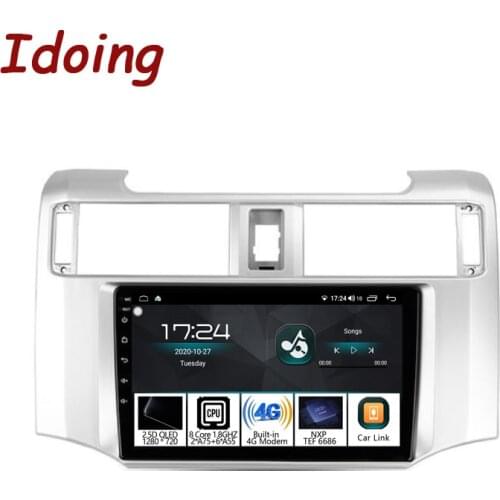 Idoing 9"Car Accessories Radio Android Head Unit Players For Toyota 4Runner 5 N280 5th gen 2009-2020 GPS Navigation AutoNo 2 din