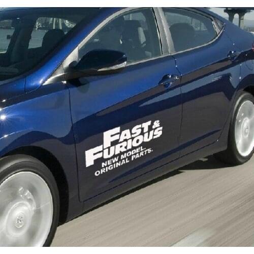 Aliauto Car Styling FAST FURIOUS Reflective Car door Stickers And Decals For volkswagen skoda golf 6 7 passat b5 tiguan cc polo