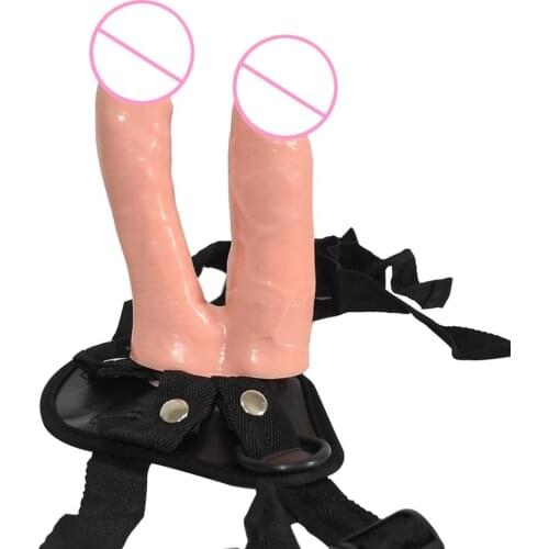 Big Strapon Panties Double Dildos Harness Vibrator For Women Penis Pants Wearable Strap on Belt Faak Dildo For Lesbian Gay Man