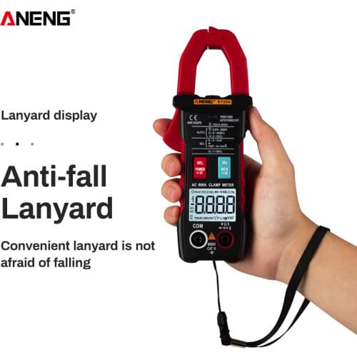 ANENG ST205 Digital Clamp Meter Analog Multimeter Current Clamp DC/AC Intelligent AUTO range meter with temperature tester