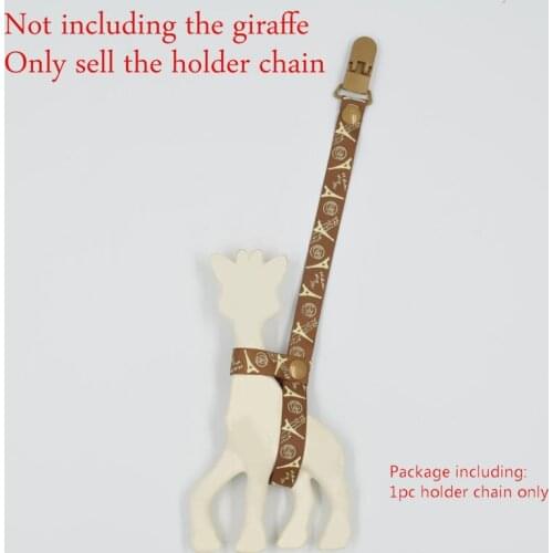 Baby anti lost teether clip chain pacifier clip 35CM BABY Giraffe holder chain clip teehter holder J0154