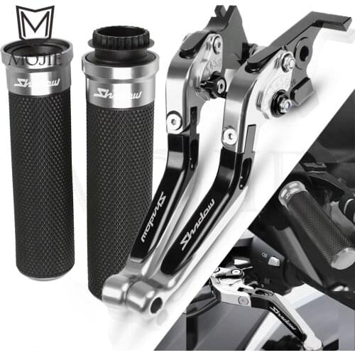For Honda Black Spirit 2014-2016 2015 Motorcycle Accessories CNC Folding Extendable Brake Clutch Levers Handlebar Hand Grips