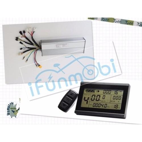 Electric Bicycle 24V 36V 48V 500W bike Brushelss Regenerative 9MOSFET 25A Ebike Controller Including LCD3 Display