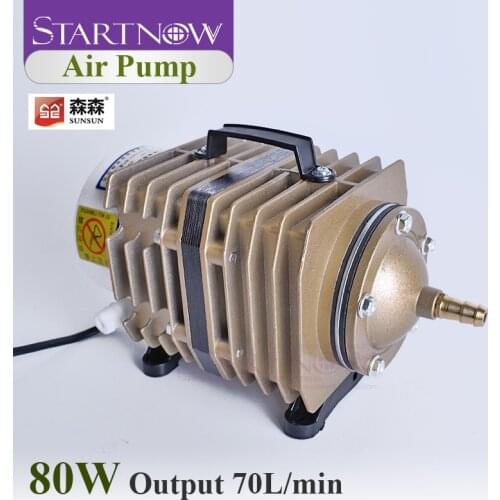 Electromagnetic Air Compressor 70L/Min ACO-005 SUNSUN Air Pump 80W With Check Valve Air Stone Water Pipe For Fish Farming