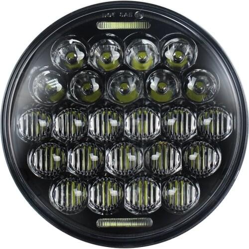 For Dyna 5.75 Inch DRL Angel Eye LED Headlight Motorcycle Accessories 72W H/L Beam Front Driving Headlamp