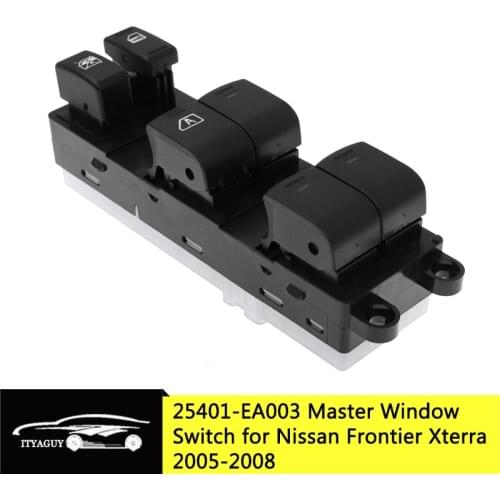 Car Master Electric Power Window Switch Button Regulator 25401-EA003 25401-ET000 for Nissan Frontier 2005-2011 Xterra 2005-2008
