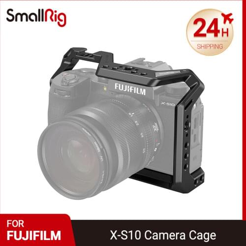 SmallRig DSLR Camera Cage Housing Case Cold Shoe 1/4'' Arri Hole for FUJIFILM X-S10 Camera 3087