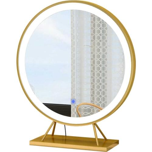 Cosmetic Mirror Round Touch Screen Smart Mirrors Big Mirror for Room Standing Home Decor Make Up Mirrors Jeweler Mirior