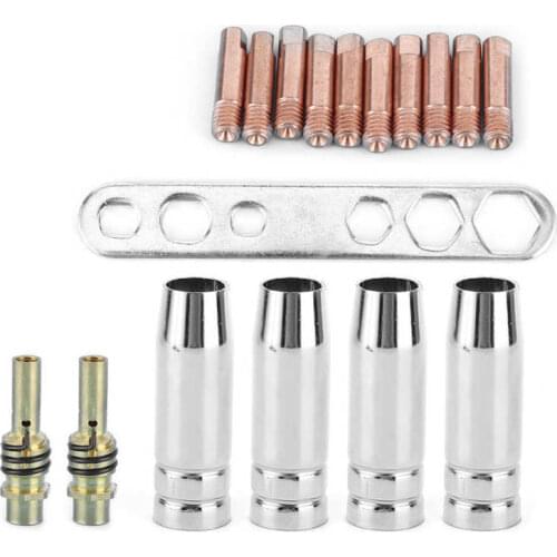Car tools set box emergency bag /set Welding Torch Nozzle Kit 0.8mm Contact Tips MIG MAG Nozzle Holder Fit for Binzel