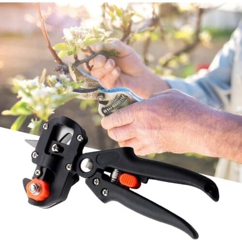 Fruit Tree Pruning Shears Garden Grafting Pruner Chopper Vaccination Cutting Scissors Trimming Fitting Portable Ergonomic Grip