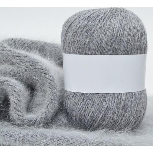 5Pc Cotton Wool Yarn Crochet Long Plush Mink Cashmere Fine Yarns For Knitting Free Shipping Thread For Cardigan Scarf