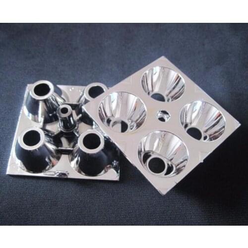 #QTDI-51 High quality Led Reflector Cup, Headlight Reflective Cup, Size: 51X51X14.1mm, Surface: Plating, PC Materials