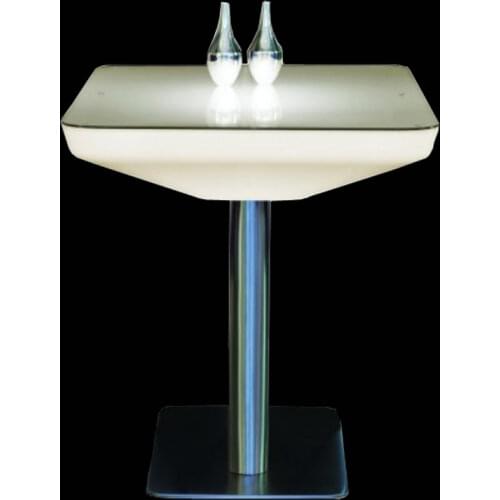 RGB multi color changing lighting coffee table RGBW Polythylene PE Material cocktail table SK-LF22 (L88*W54*H76cm) 2pcs/Lot