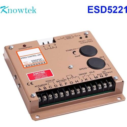 Engine Controller ESD5221 Speed Control Governor Unit Replace for Original Diesel Generator