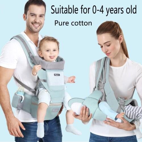 Baby sling backpack with hip seat Newborn multifunctional baby sling with waist stool Baby bag 0-48 months 20 kg