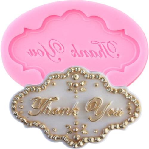 Thank You Letters Number Silicone Molds Party Sugarcraft Fondant Cake Decorating Tools Candy Clay Cupcake Gumpaste Moulds