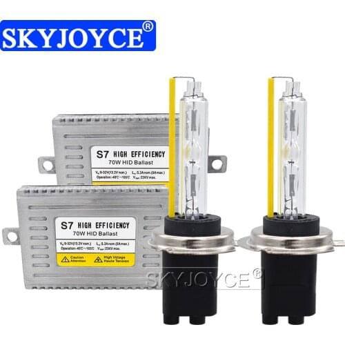 SKYJOYCE Fast Bright 70W DLT HID Slim Ballast H1 H3 H7 H11 9012 D2H 5500K HID Xenon Kit 24V 70W Replacement For Truck Headlight