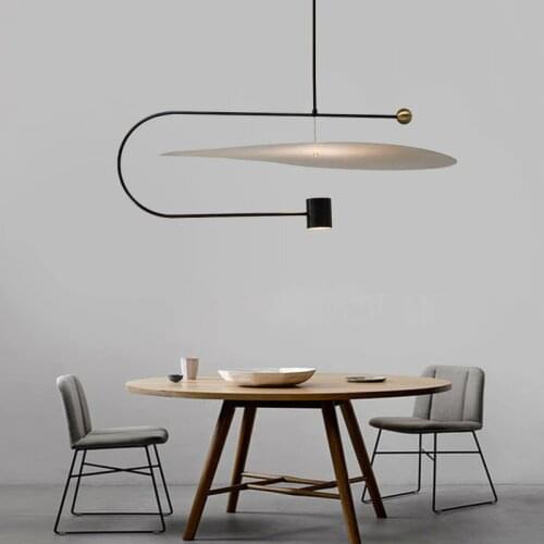 Led New Net Red Chandelier Nordic Artist Residence Restaurant Ring Minimalist Bedroom Creative Personality Cafe Hall Decoration