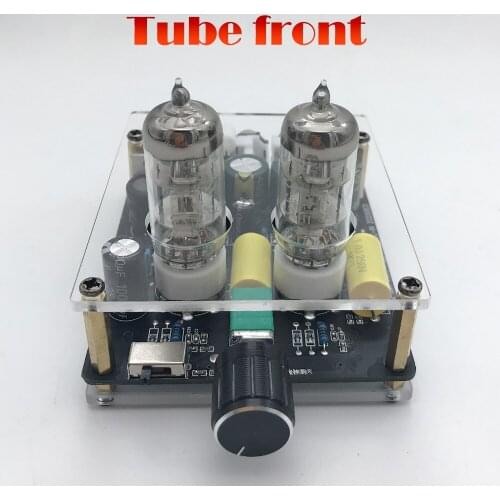 Upgraded version of 6j3 tube power amplifier preamplifier HiFi tube preamplifier bile buffer DC 12V stereo volume control tone