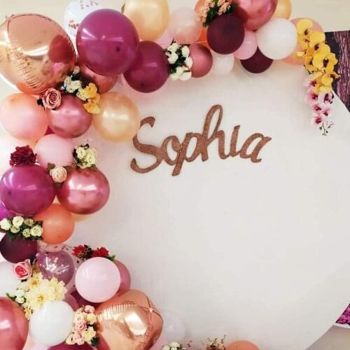 1set Baby Shower Balloon Party Balloons Garland Arch Kit Pink Burgundy Balloon Bridal Girls Birthday Party Wedding Decorations